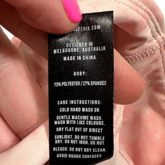 Allfenix Bubblegum Pink Tie Dye High Waisted 7/8 Longline Leggings - Picture 6 of 7